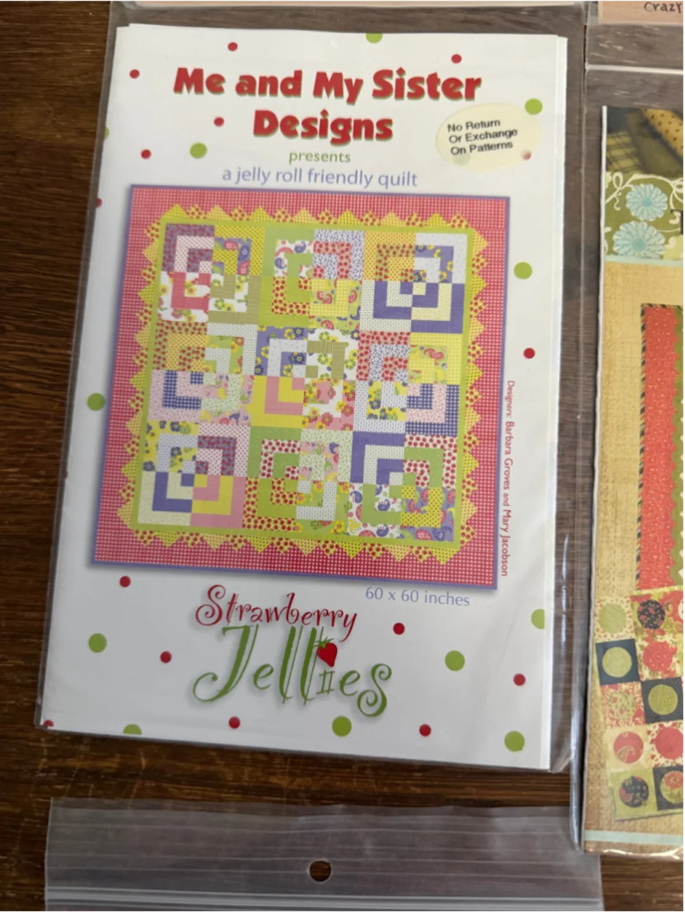 Vintage Quilt Pattern Lot of 9 New Unused Me and My Sister Thimble Blossoms OOP